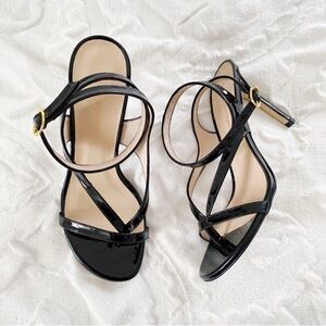 Stuart Weitzman Align Heeled Sandals in Black